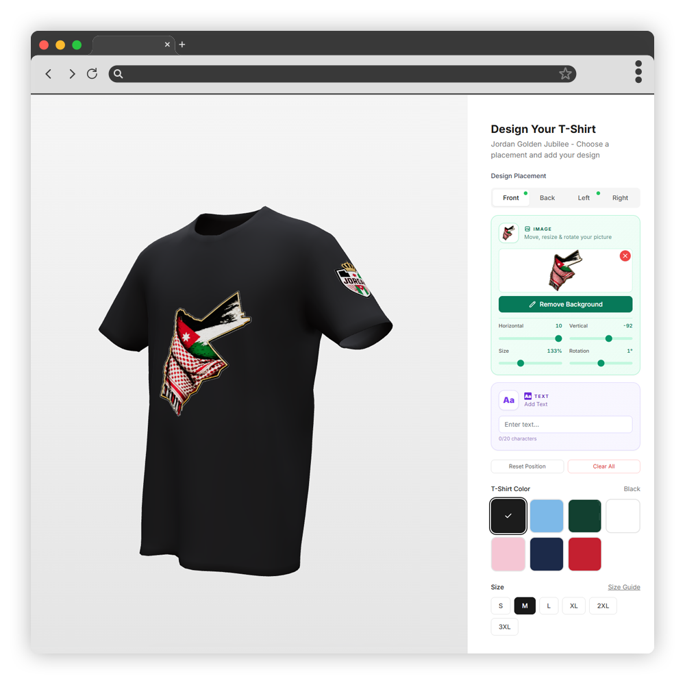 Customize T-shirt Preview